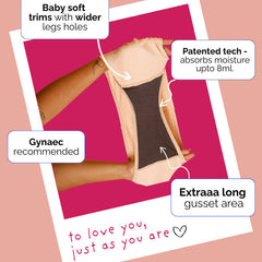 Assorted 3 Pack - Low-waist Absorbent Underwear