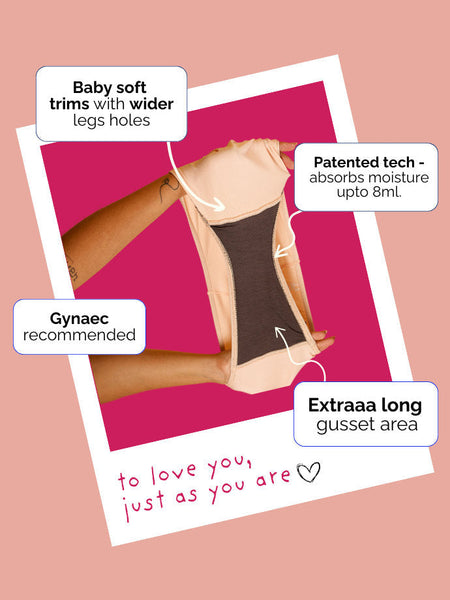 Assorted 3 Pack - Low-waist Absorbent Underwear