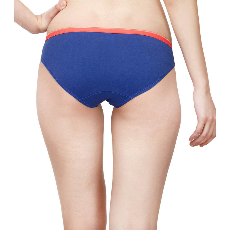 SOIE Woman - Mid Rise Medium Coverage Solid and Printed Cotton Stretch Brief Panty (Pack of 3) - Panty -for Women