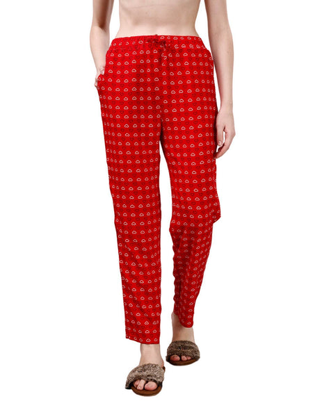 SOIE Woman - Supersoft Rayon Printed Pyjamas with Pockets - -for Women