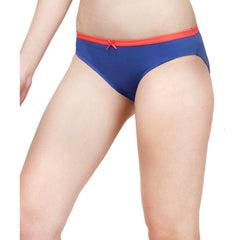 SOIE Woman - Mid Rise Medium Coverage Solid and Printed Cotton Stretch Brief Panty (Pack of 3) - Panty -for Women