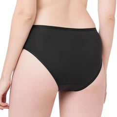 SOIE Woman - High Waist Full Coverage Mesh Panelled Brief - Panty -for Women