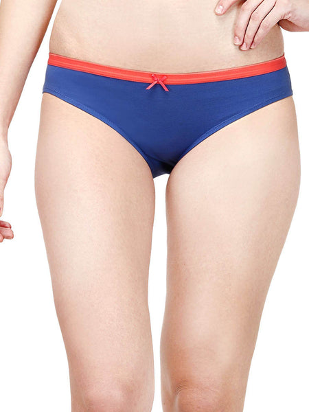 SOIE Woman - Mid Rise Medium Coverage Solid and Printed Cotton Stretch Brief Panty (Pack of 3) - Panty -for Women