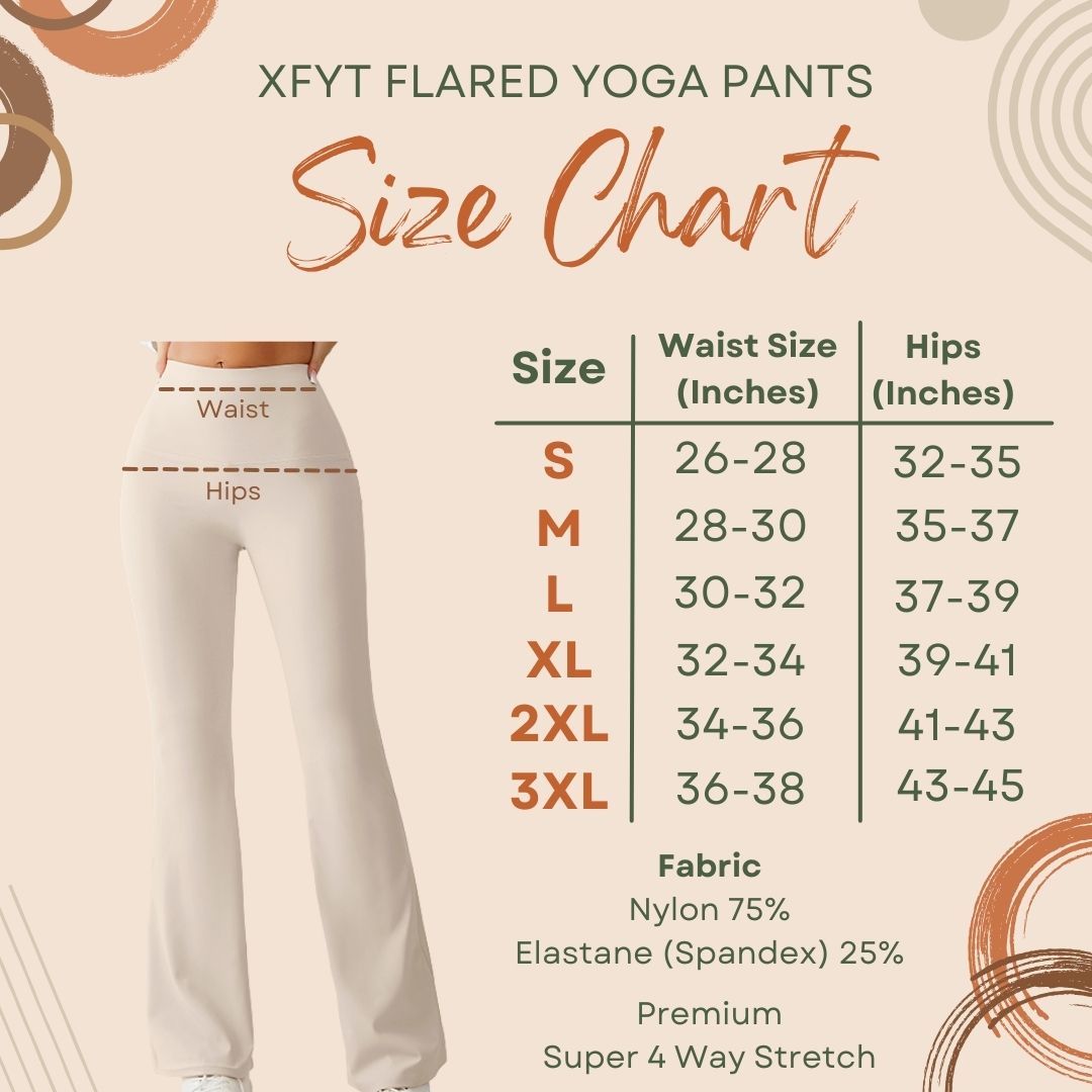 Vanilla Beige High Rise Flare Yoga Pants