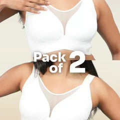 White Minimiser Bra - 2 Pack