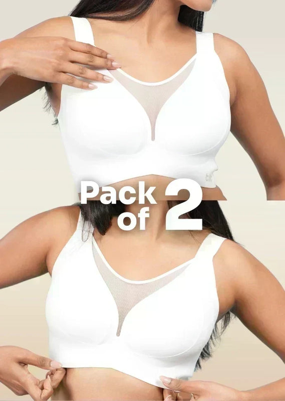 White Minimiser Bra - 2 Pack
