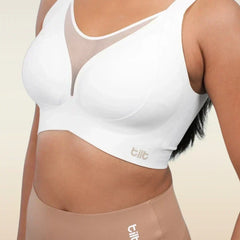 Set - White Minimiser Bra and Beige Shaper Underwear