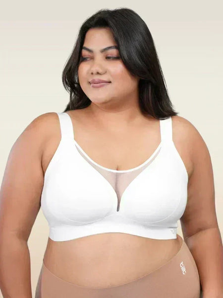 White Minimiser Bra