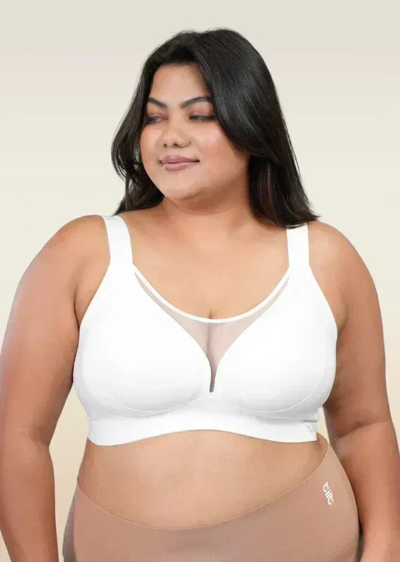 White Minimiser Bra