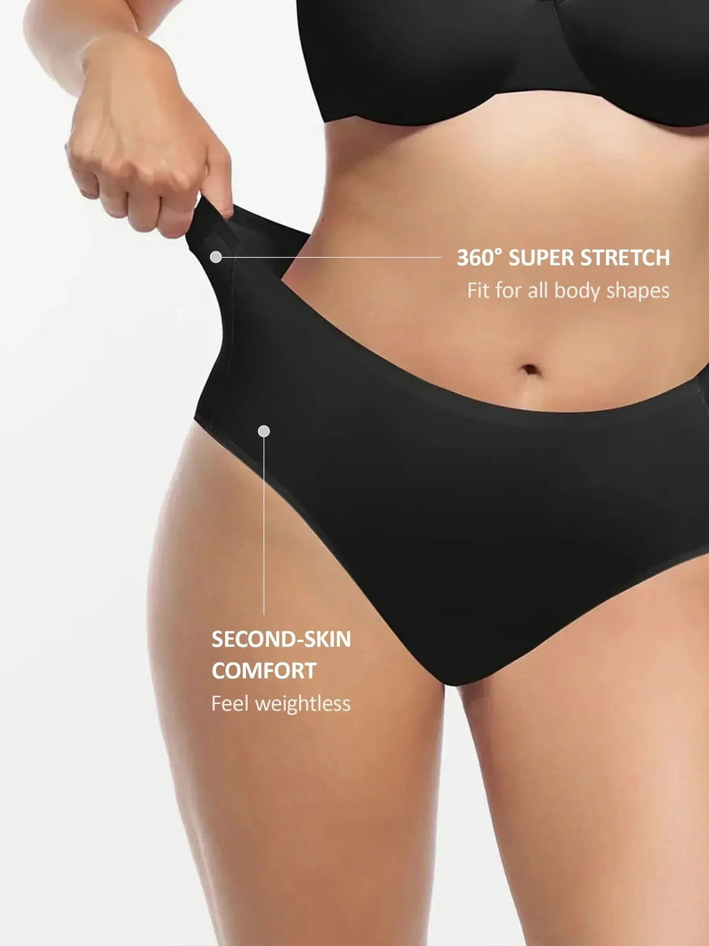 Mid-Waist Brief Panties