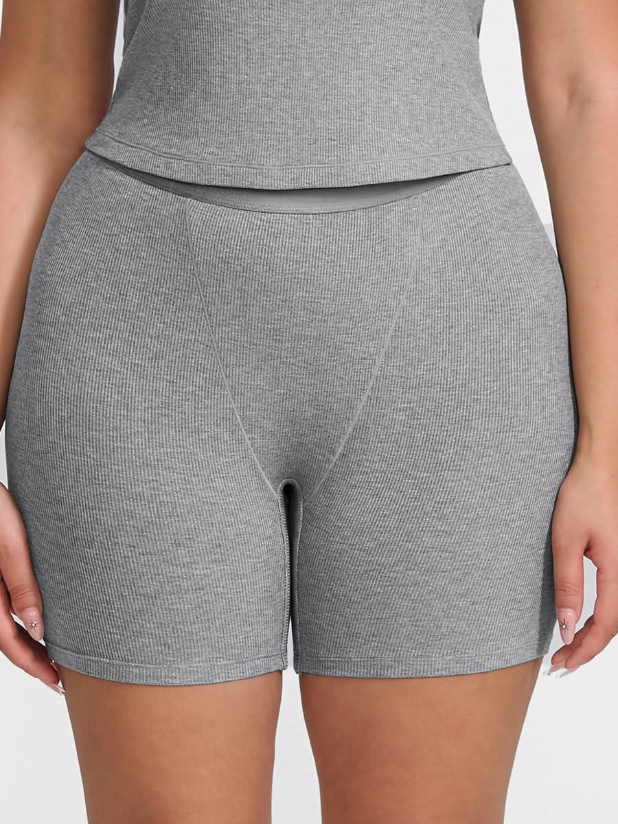 Ribbed Boxer Shorts