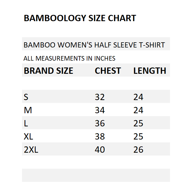 Bamboo Fabric Half Sleeves T-Shirt