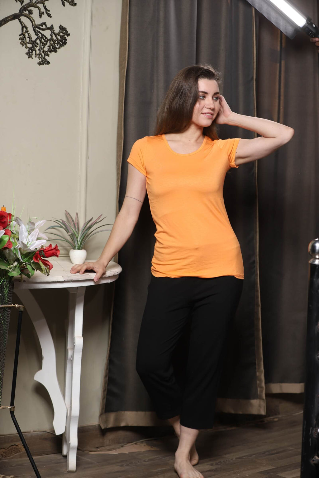 Bamboo Fabric Half Sleeves T-Shirt