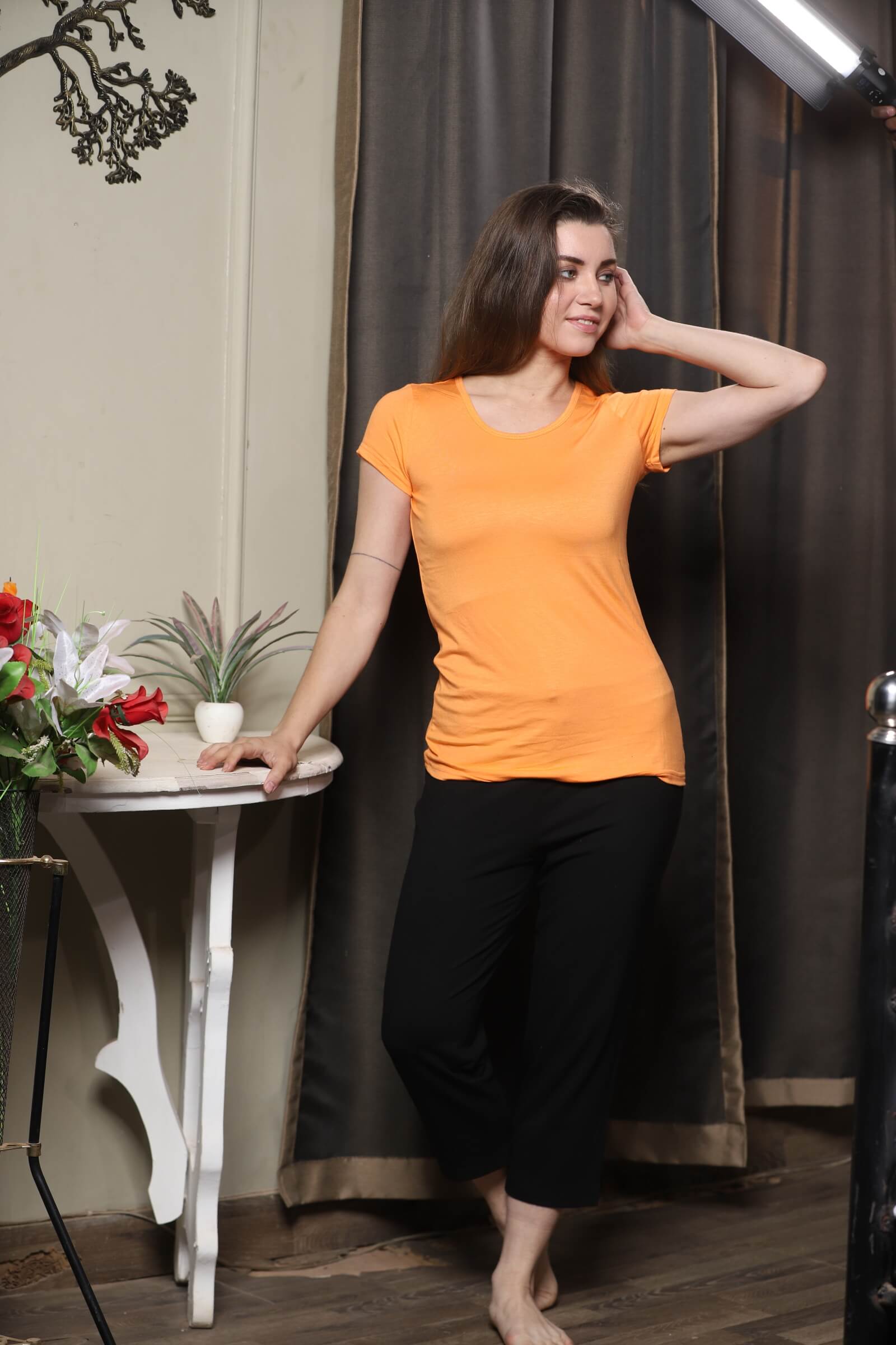 Bamboo Fabric Half Sleeves T-Shirt