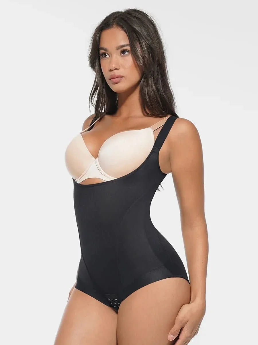 High-Elastic Shaping Bodysuit with Bust Support & Antibacterial Crotch