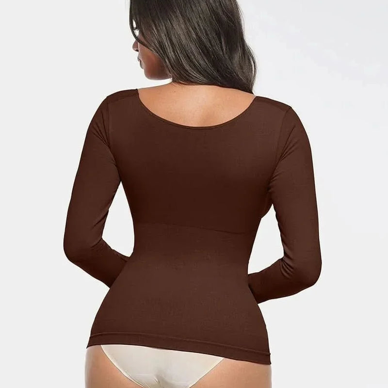 Seamless Waist and Tummy Control Shaping Top