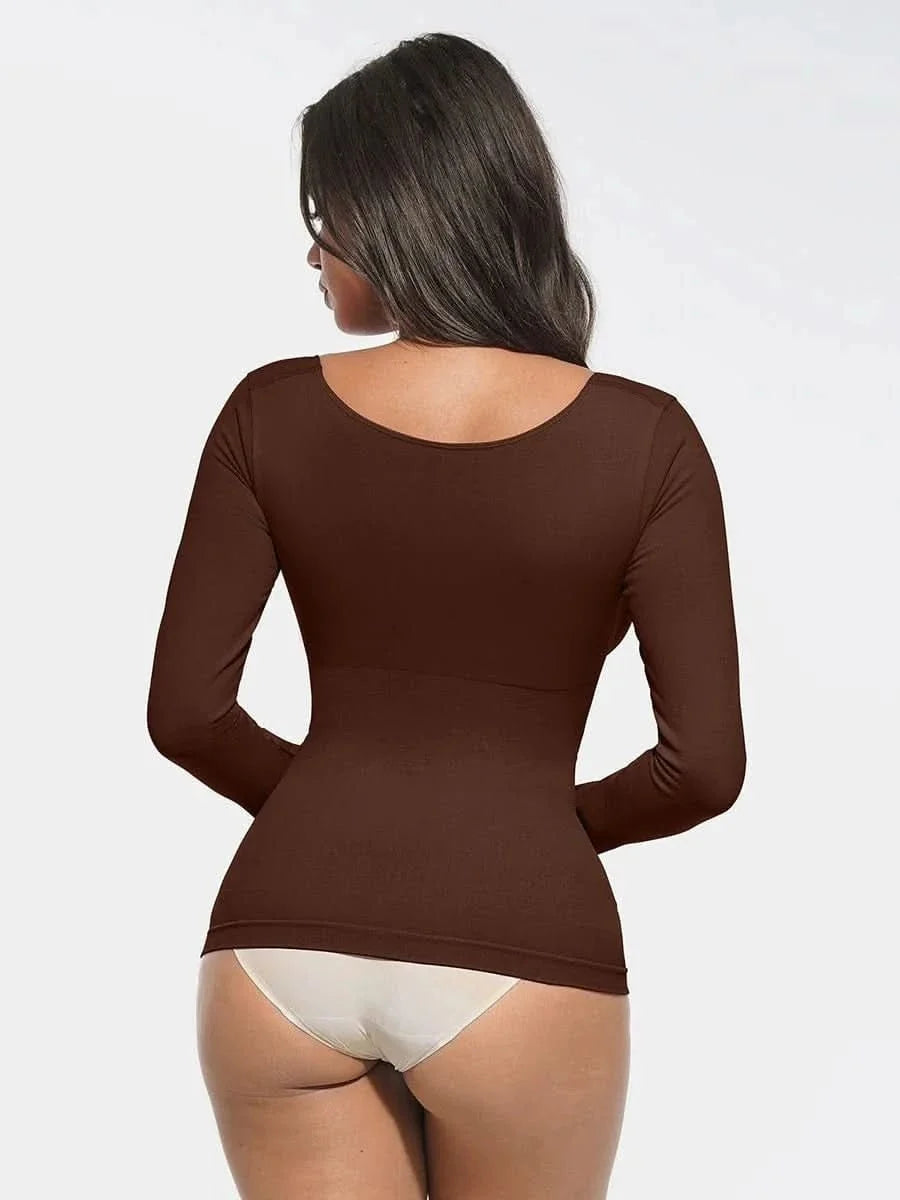 Seamless Waist and Tummy Control Shaping Top