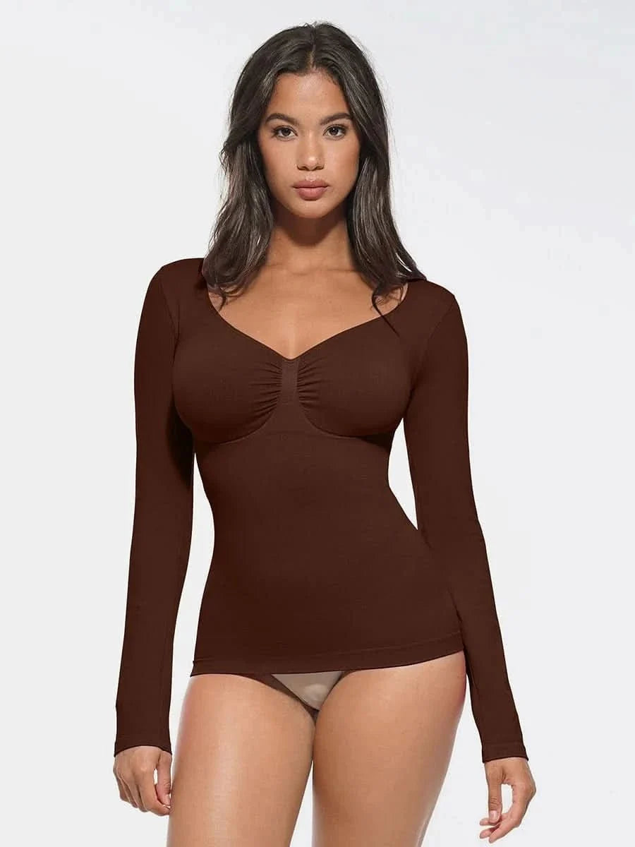 Seamless Waist and Tummy Control Shaping Top