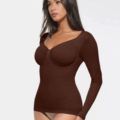 Seamless Waist and Tummy Control Shaping Top