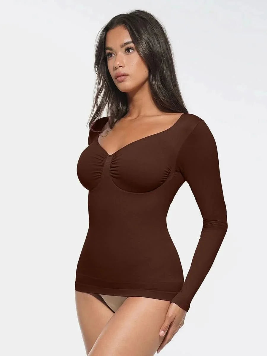Seamless Waist and Tummy Control Shaping Top