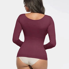 Seamless Waist and Tummy Control Shaping Top