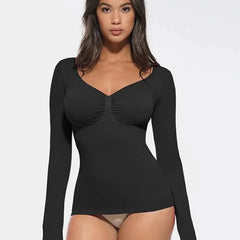 Seamless Waist and Tummy Control Shaping Top
