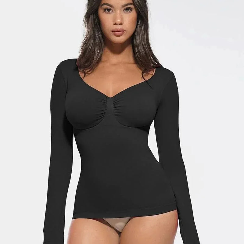 Seamless Waist and Tummy Control Shaping Top