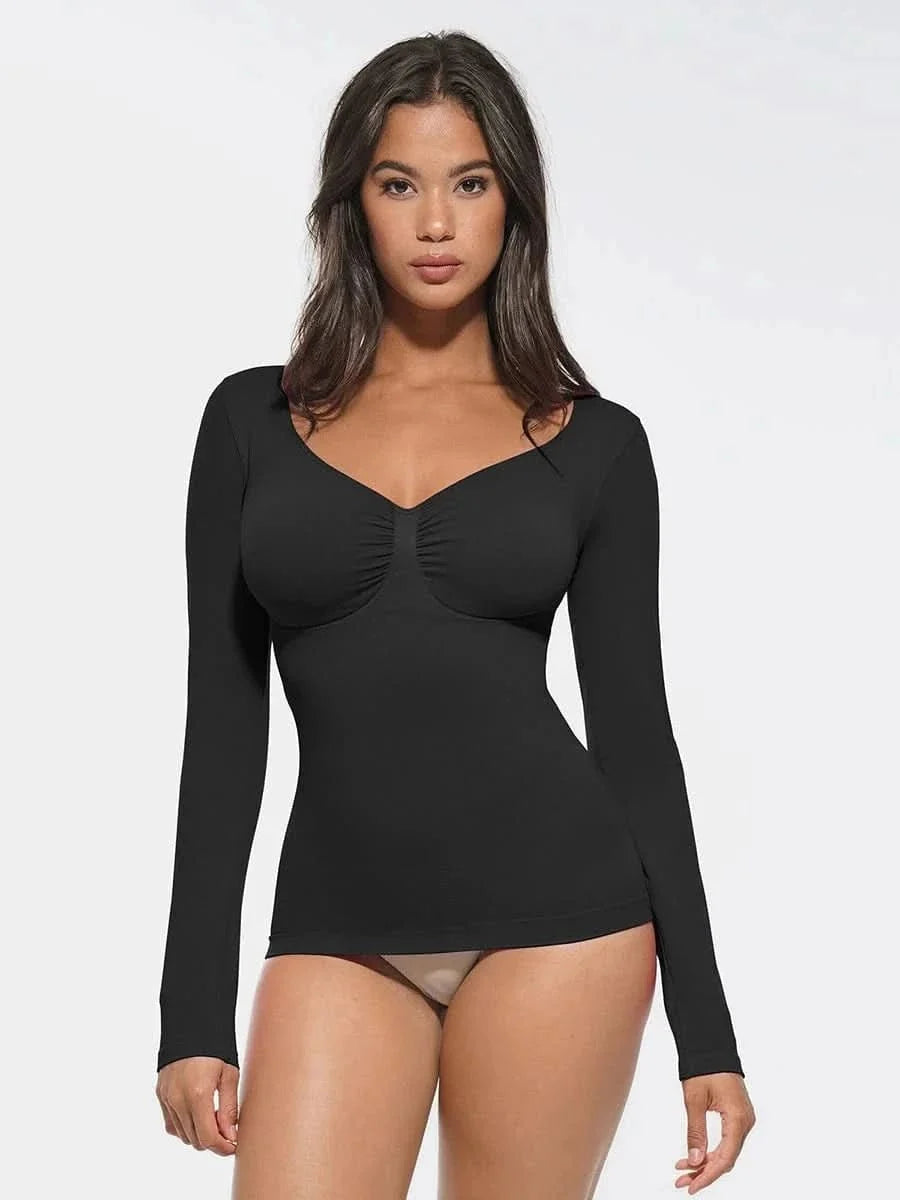Seamless Waist and Tummy Control Shaping Top