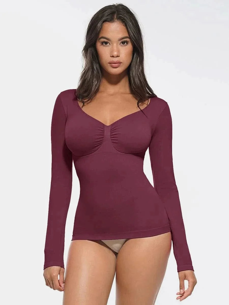 Seamless Waist and Tummy Control Shaping Top