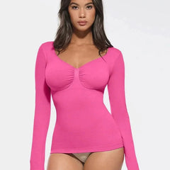 Seamless Waist and Tummy Control Shaping Top