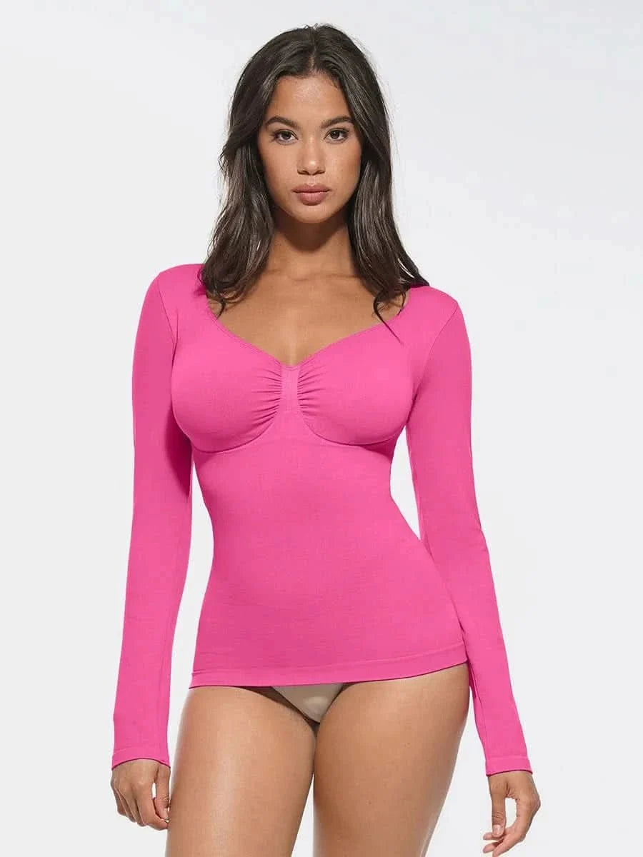 Seamless Waist and Tummy Control Shaping Top