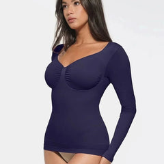 Seamless Waist and Tummy Control Shaping Top