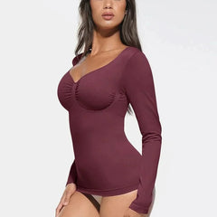Seamless Waist and Tummy Control Shaping Top