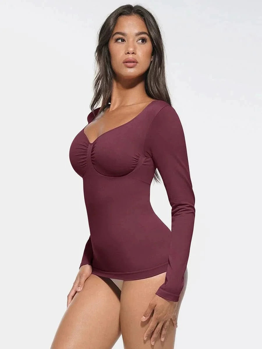 Seamless Waist and Tummy Control Shaping Top