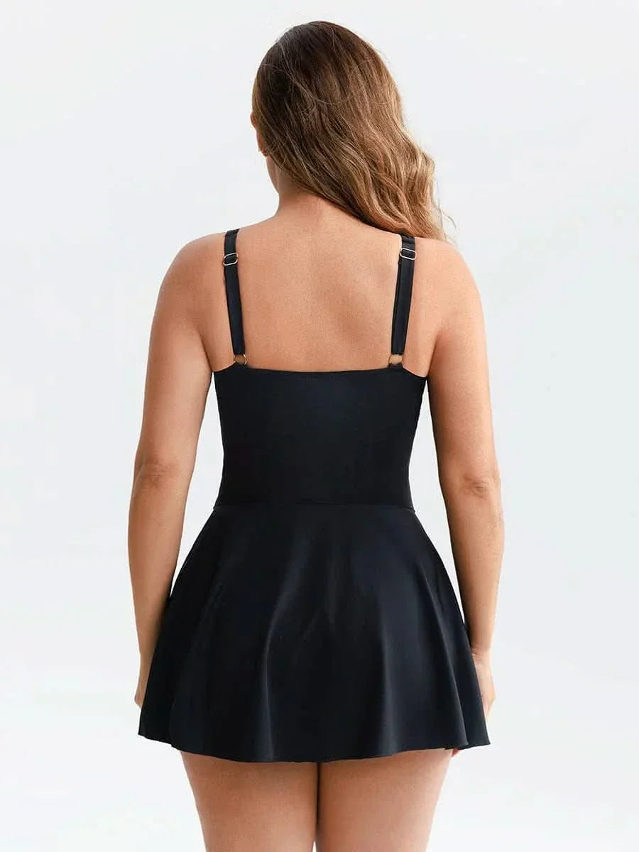 Ruched Tummy Control One Piece Swimsuit
