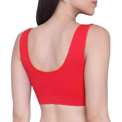 Pack Of 2 Womens Fashion Sports Bra | Seamless, Padded, Non-Wired Gym & Yoga Bra | High Support, Comfortable Everyday Bralette