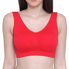 Pack Of 2 Womens Fashion Sports Bra | Seamless, Padded, Non-Wired Gym & Yoga Bra | High Support, Comfortable Everyday Bralette