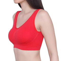 Pack Of 2 Womens Fashion Sports Bra | Seamless, Padded, Non-Wired Gym & Yoga Bra | High Support, Comfortable Everyday Bralette