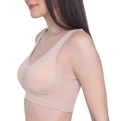 Pack Of 2 Womens Fashion Sports Bra | Seamless, Padded, Non-Wired Gym & Yoga Bra | High Support, Comfortable Everyday Bralette