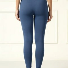 Women Fleece Lined Jeans Look Winter Warm Denim Legging Fur Thermal Pant High-Waisted Leggings
