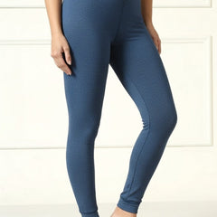 Women Fleece Lined Jeans Look Winter Warm Denim Legging Fur Thermal Pant High-Waisted Leggings