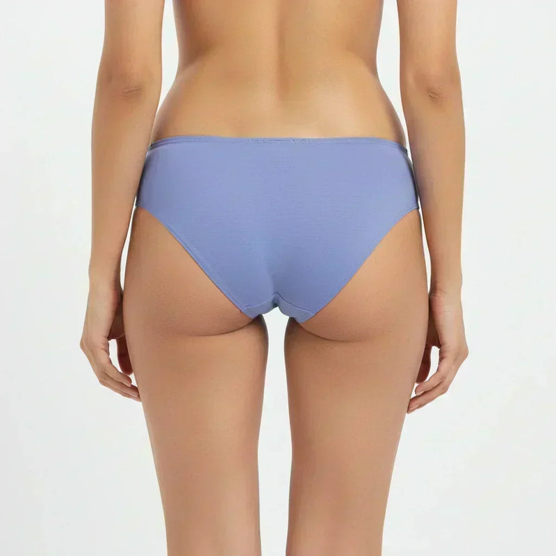 Bamboo Fabric Low Waist Underwear | Peach and Blue |  Pack of 2