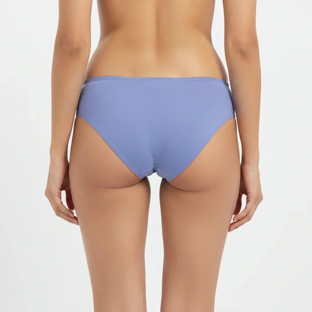 Bamboo Fabric Low Waist Underwear | Peach and Blue |  Pack of 2