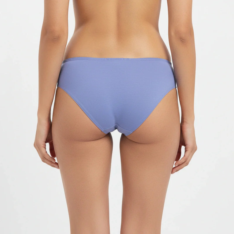 Bamboo Fabric Low Waist Underwear | Peach and Blue |  Pack of 2