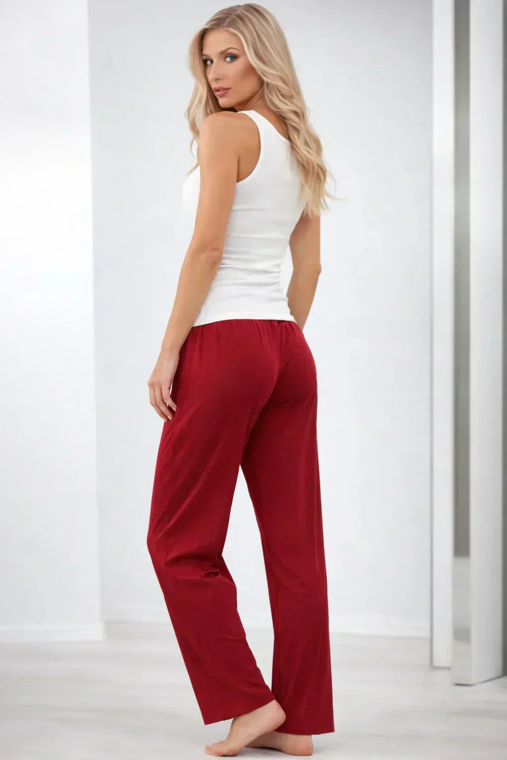 Women Bamboo Fabric Night Lower | Ultra Soft Breathable Lounge & Sleep Bottom Comfortable Nightwear Pants