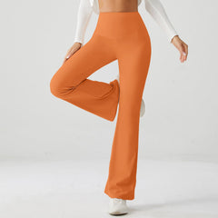 Burnt Orange High Rise Flare Yoga Pants