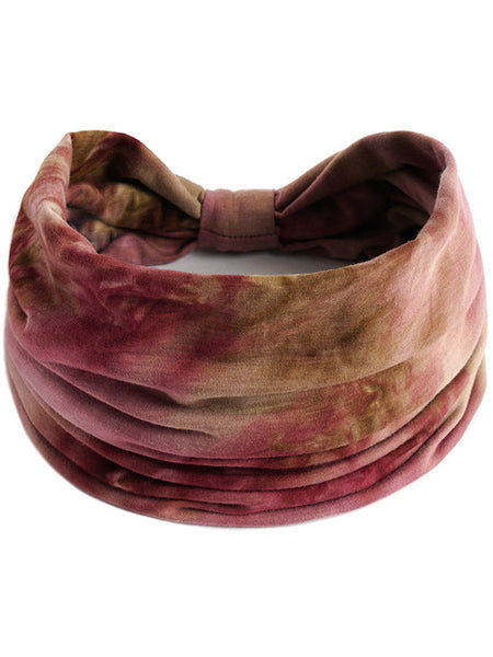 Tie Dye Hair Band : Earthy Rose