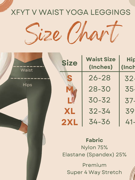 Crossover V-Waist Eclipse Green Yoga Pants
