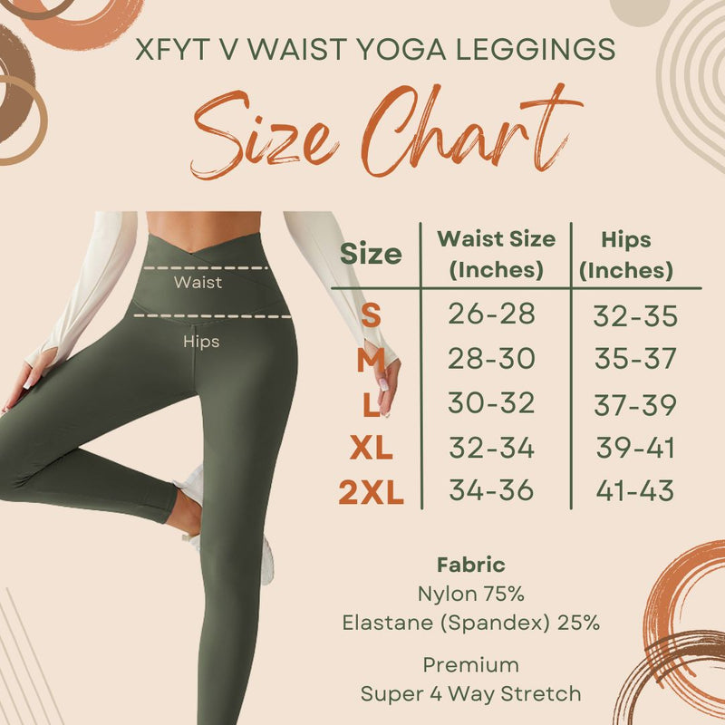 Crossover V-Waist Eclipse Green Yoga Pants