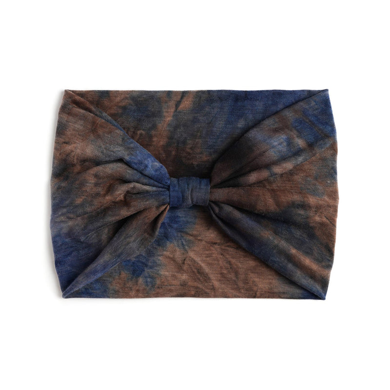 Tie Dye Hair Band : Indigo Earth Shade